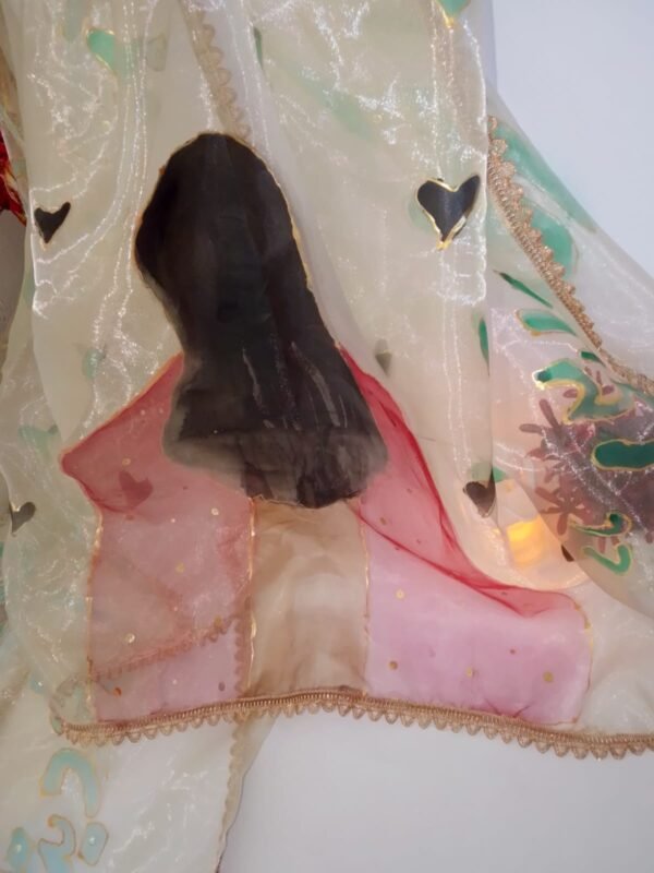 Elegant Tissue Handmade Dupatta – Traditional Festive Style
