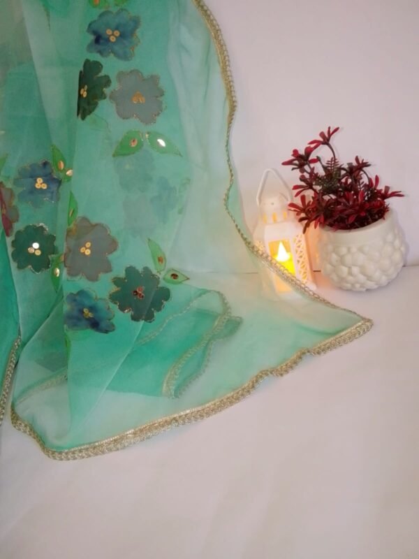 handmade paint dupatta