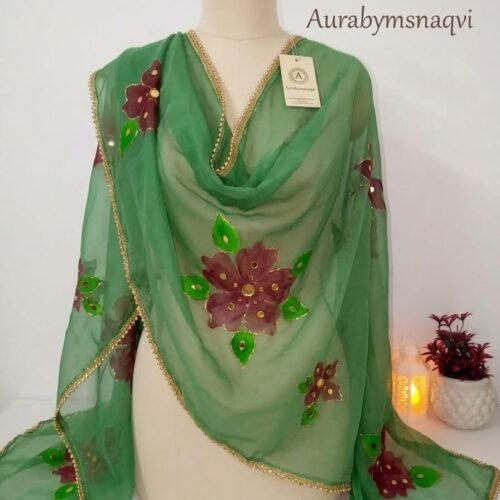 Aura Floral Dupatta