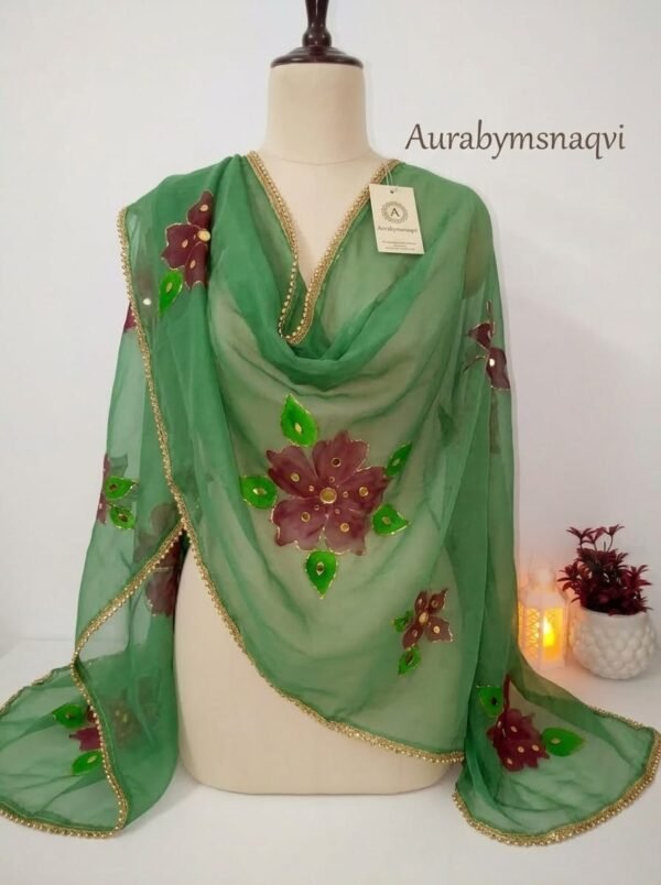 Aura Floral Dupatta
